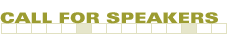 call for speakers